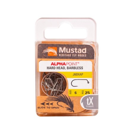Mustad Heritage J60X Barbless Nymph Jig - 25pcs/pk