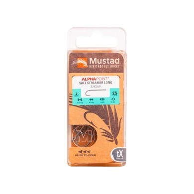 Mustad Heritage S74S Streamer O'Shaughnessy - 25pcs/pk