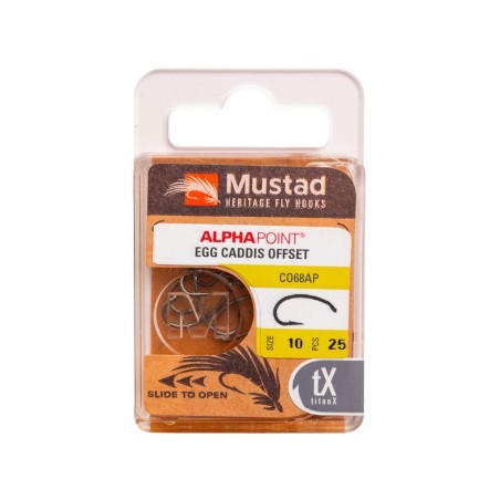 Mustad Heritage CO68 Egg/Caddis - 25pcs/pk