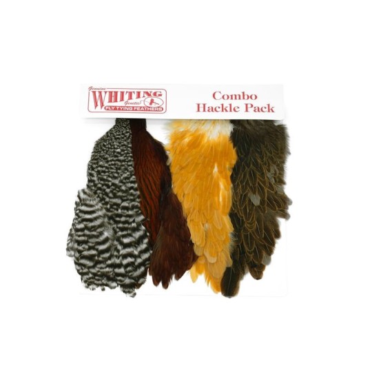 Whiting Farms Combo Soft Hackle Pack - 2 Half Capes/2 Half Saddles