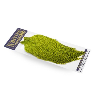 Grizzly dyed Fl. Yellow Chartreuse
