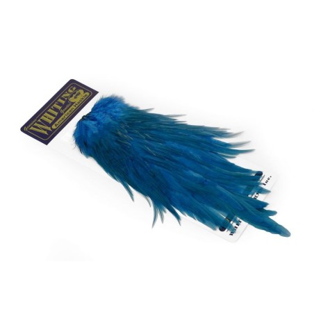 White dyed Kingfisher Blue