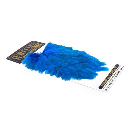 White dyed Kingfisher Blue