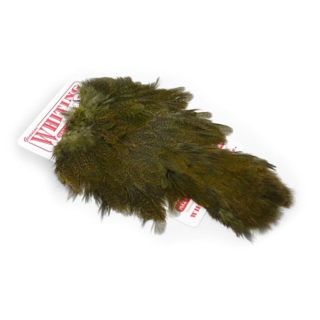 Gris jaspeado teñido de oliva oscuro