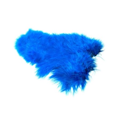 White dyed Kingfisher Blue
