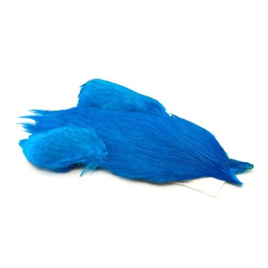 White dyed Kingfisher Blue