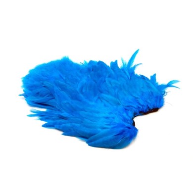 White dyed Kingfisher Blue