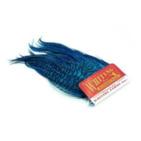 Grizzly dyed Kingfisher Blue