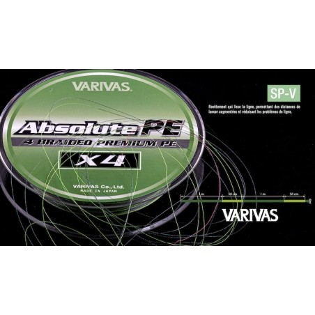 Varivas Absolute PEX4 - 150m - Green