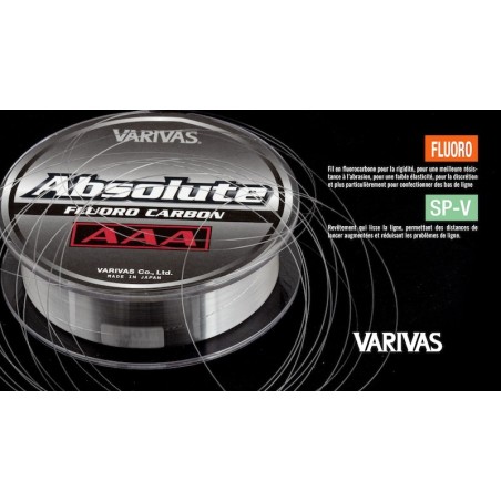Varivas Absolute AAA Fluorocarbono Transparente - 80m
