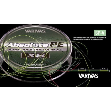 Varivas Absolute PEX8 - 150 m - Verde