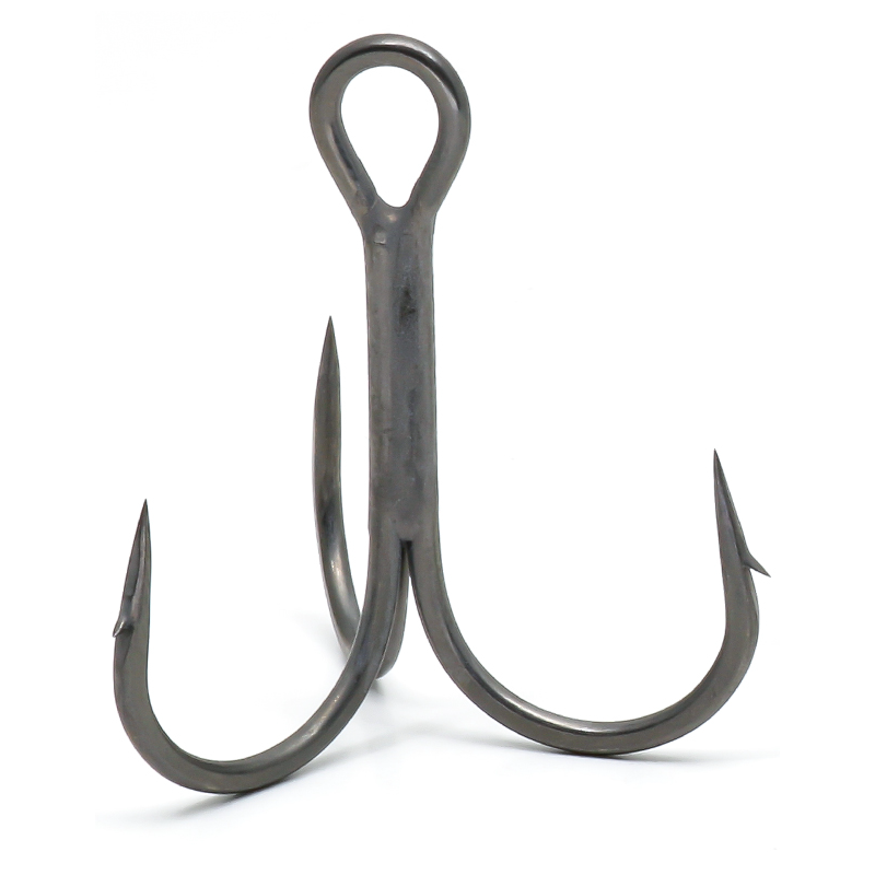 Deps Treble Hook Out Barb Fluorine Coat - 5pcs/pk