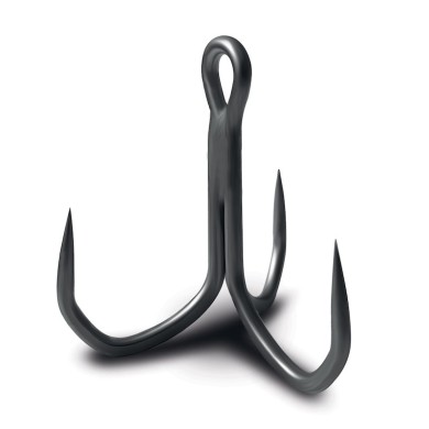 VMC Kaptain 3X Barbless Treble Hook 7557B - 5pcs/pk