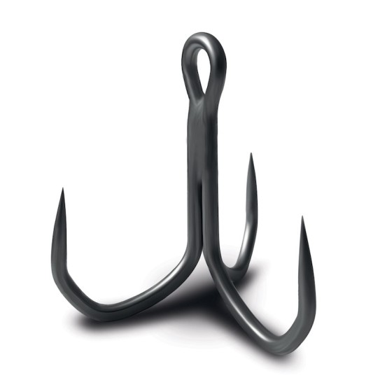 VMC Kaptain 3X Barbless Treble Hook 7557B - 5pcs/pk