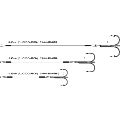 VMC Finess Fluoro Stinger - 2pcs/pk