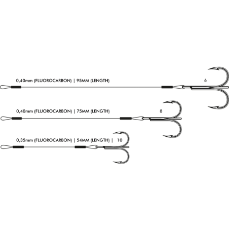 VMC Finess Fluoro Stinger - 2pcs/pk