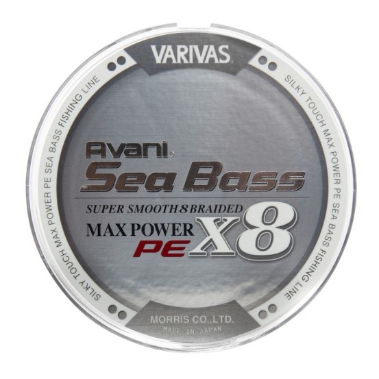 Varivas Seabass Max Power PE X8 Stealth Grey