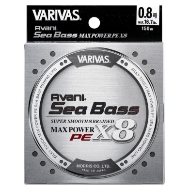 Varivas Seabass Max Power PE X8 Stealth Grey