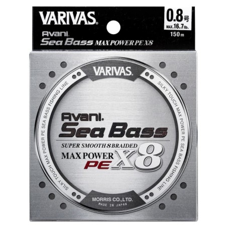Varivas Seabass Max Power PE X8 Stealth Grey