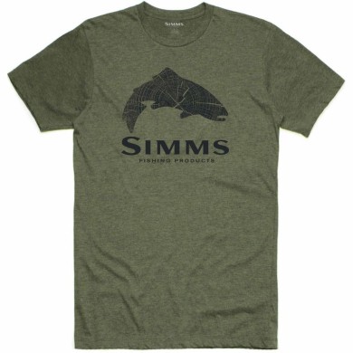 Simms Wood Trout Fill T-ShirtColor:FABRIC TECHNOLOGY:
‚Ä¢ 52% cotton/ 48% polyester 