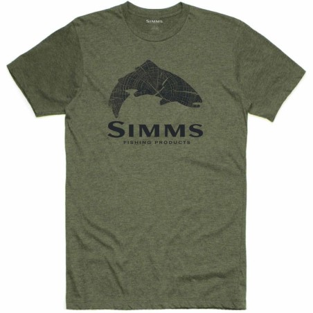 Simms Wood Trout Fill T-ShirtColor:FABRIC TECHNOLOGY:
‚Ä¢ 52% cotton/ 48% polyester 