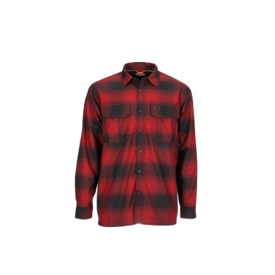 Auburn Red Buffalo Blur Plaid - L