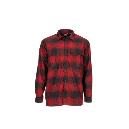 Auburn Red Buffalo Blur Plaid - L