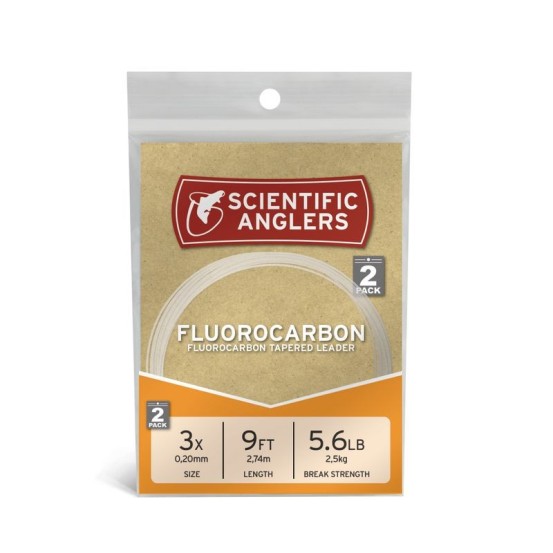 Scientific Anglers Fluorocarbon Leader 9'