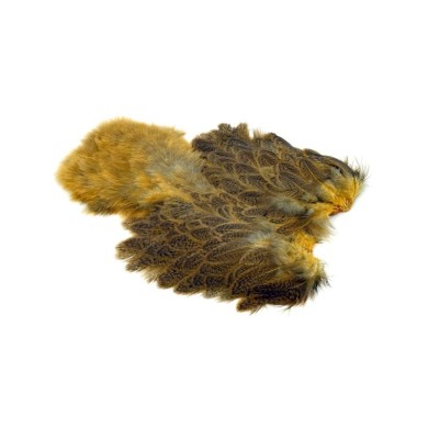 Mottled Grey dyed Golden Straw