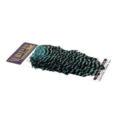 Grizzly dyed Silver Dr Blue