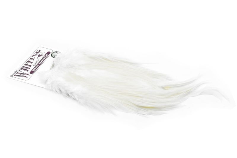 Whiting Farms Spey Hackle Rooster Saddle Silver - Imagen 3 de 4