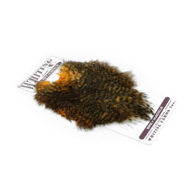 Grizzly dyed Shrimp Orange