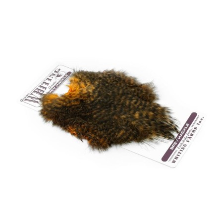 Grizzly dyed Shrimp Orange