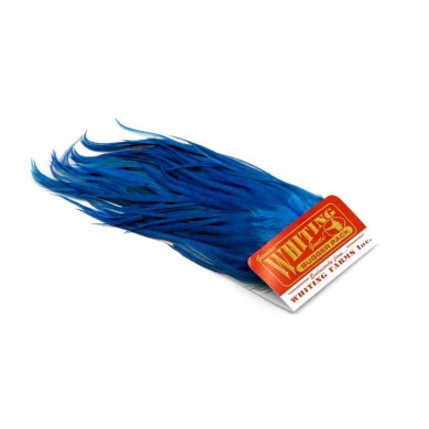 White dyed Kingfisher Blue