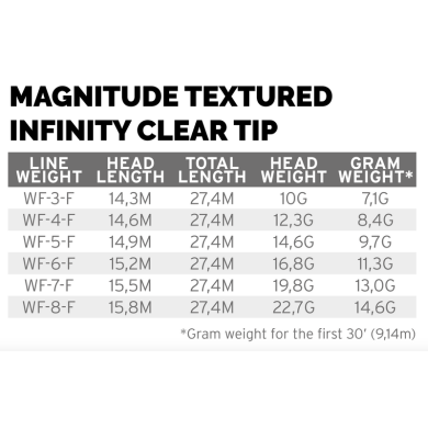 Scientific Anglers Magnitude Infinity Clear Tip 10'