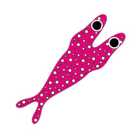 Pink base/Brown - Lined dots - L