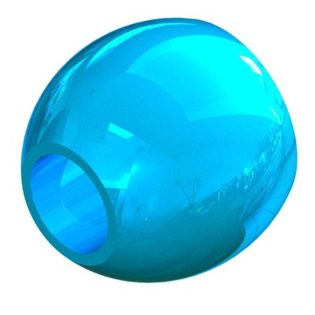 M - 6mm - 9pcs/pk - Blue Metallic