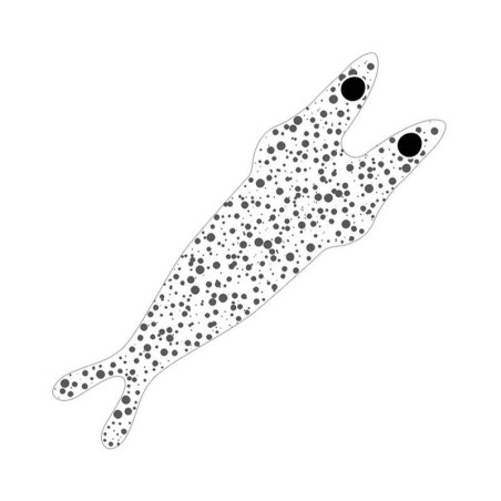 Clear base/Black dots - M
