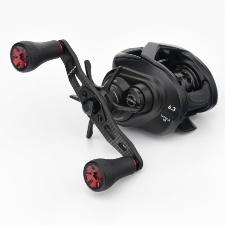 Gomexus Manivelle Carbone de 95mm Poignées TPE pour Shimano Daiwa Abu Lew's