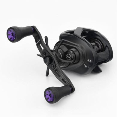 Gomexus Manivelle Carbone de 95mm Poignées TPE pour Shimano Daiwa Abu Lew's