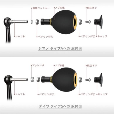 Gomexus EVA 38mm Round Handle for Shimano and Daiwa