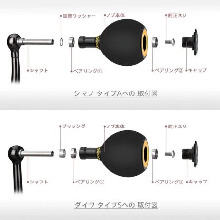 Gomexus EVA 38mm Round Handle for Shimano and Daiwa