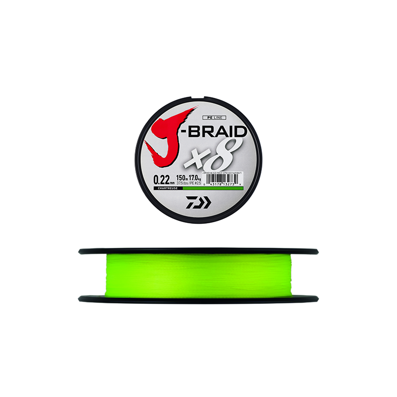 Trenza Daiwa J Braid X8 Chartreuse - 300M