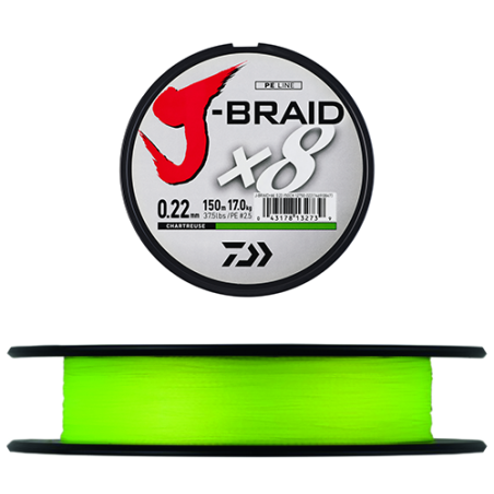 Trenza Daiwa J Braid X8 Chartreuse - 300M