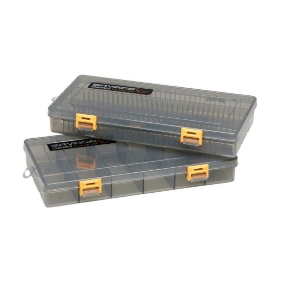 Savage Gear Flat Lure Box Smoke Kit 2 Pieces - 23x11x3.5cm