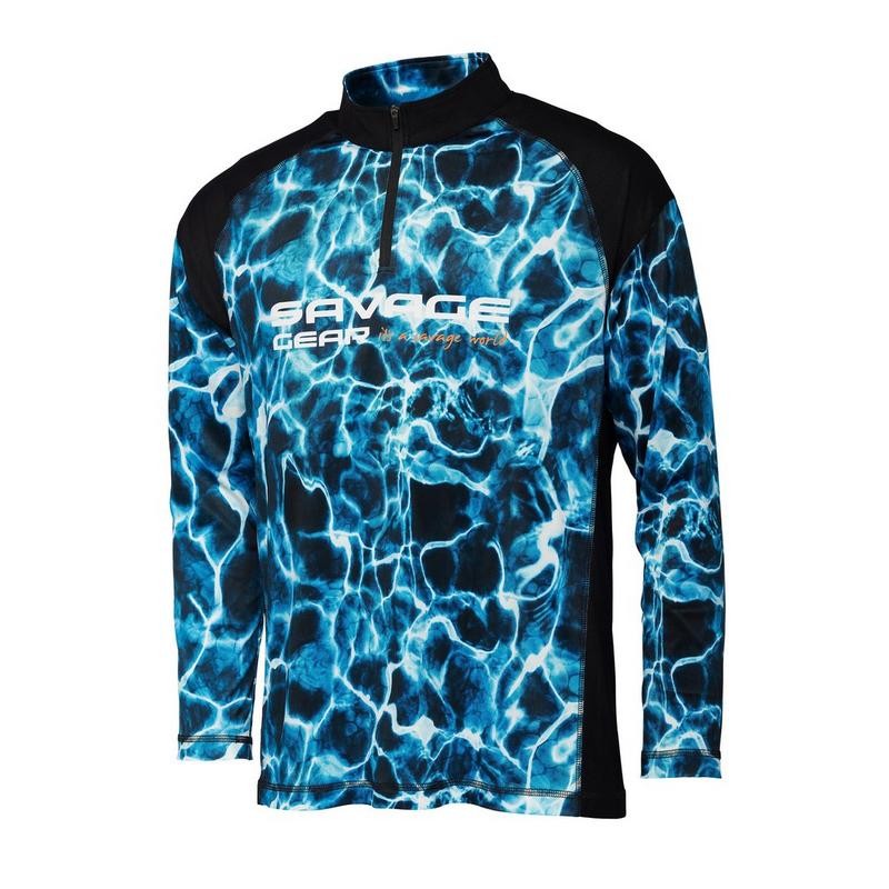 Savage Gear Marine UV Long Sleeve T-Shirt - Picture 6 of 7