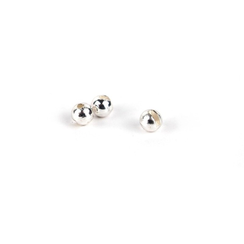 Textreme Tungsten Slotted Beads Silver-