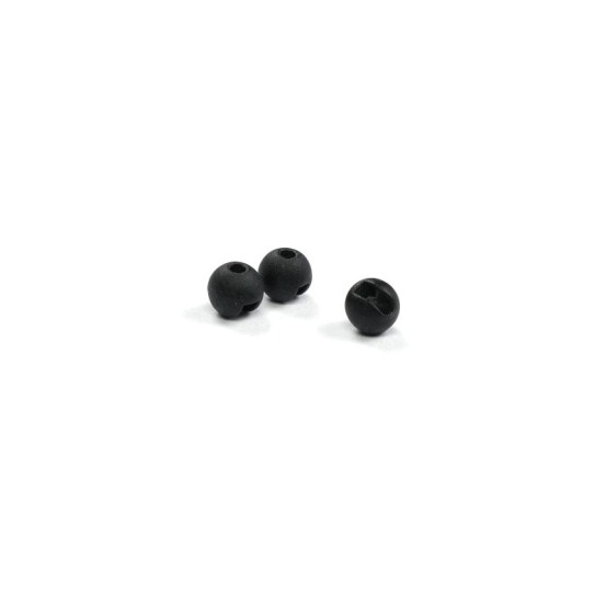 Textreme Tungsten Slotted Beads Matte Black-