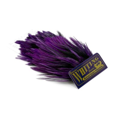 Black laced White dyed Purple