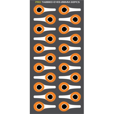 Silver/Hot Orange - 8mm